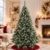 Cumpara ieftin Brad Artificial Cherry Tree 180 cm &ndash; aspect nins, 491 ace, 103 ramuri, suport inclus