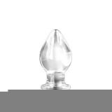 Cumpara ieftin Dop Anal Din Sticla Renegade Glass Knight, Transparent, 13 cm