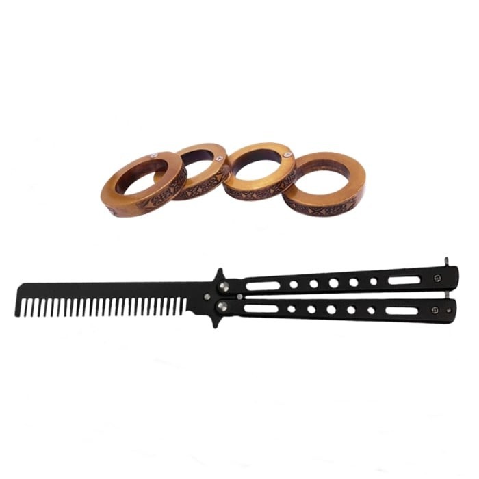 Set Briceag Fluture + Rozeta extensibila , IdeallStore&reg; , otel inoxidabil