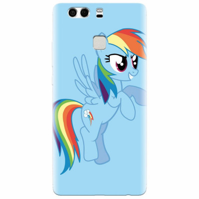 Husa silicon pentru Huawei P9, Rainbow Dash foto