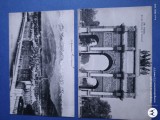 Paris- Arcul de Trimf Cromwell si Panorama orasului Grenoble , grup doua carti postale circulate ,cu timbre,anii 1919 -1920, Circulata, Printata