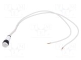 Lampă LED convexă albă 230VAC &Oslash;10mm IP67 POLAM-ELTA