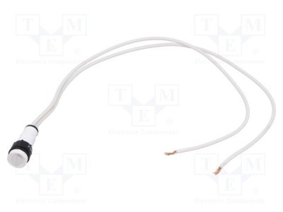 Lampă LED convexă albă 230VAC &amp;Oslash;10mm IP67 POLAM-ELTA foto