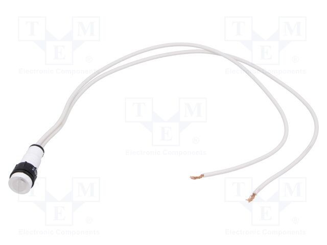 Lampă LED convexă albă 230VAC &Oslash;10mm IP67 POLAM-ELTA