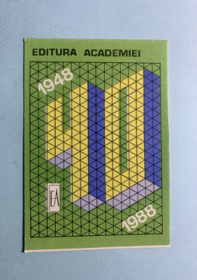 Calendar 1988 editura academiei foto
