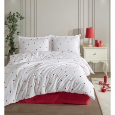 Lenjerie de pat din bumbac 100%, Clasy, pentru pat dublu, model Prema