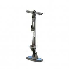 Pompa de podea pentru biciclete Beto, cilindru otel, accesorii incluse foto