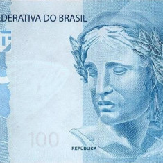 BRAZILIA █ bancnota █ 100 Reais █ 2010 (2013) █ P-257b █ UNC █ necirculata