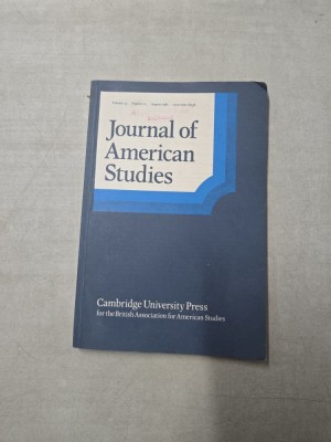 Journal of American Studies - Cambridge University Press - nr. 2/1981 foto