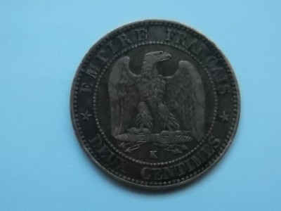 2 CENTIMES 1862 K FRANTA foto