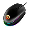 Mouse Gaming cu fir, RGB cu Iluminare Ambientala Multicolora, Design Ergonomic si Silentios, Negru, Elmhurst