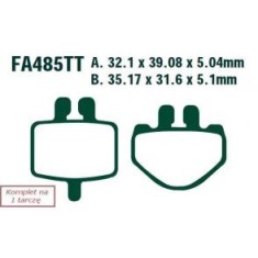 Klocki Ham. Moto. Quadzilla Micro Buggy Mk11/111 (Rv 50) (05-09) 268666 EBCFA485TT