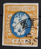 Romania 1869 - Carol l cu Favoriti,Lp.28