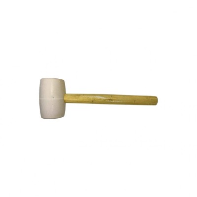 Ciocan cauciuc tip francez 680gr alb coada lemn DSH 010835 foto