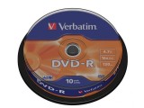 Verbatim DVD-R 16X 10PK SPIND MATT SIV