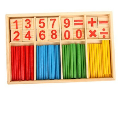 Joc educativ de matematica pentru copii, adunare, scadere, inmultire, impartire - Multicolor foto