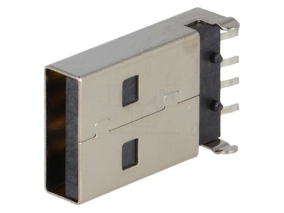 Mufă USB A PCB SMT 4 PIN USB 2.0 Orizontală foto
