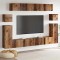 vidaXL Set comodă TV 8 pcs Lemn vechi Mediu 30.5 x 30 x 30 cm 3393390