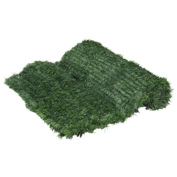 Gard cu iarba artificiala, verde, 1x10 m