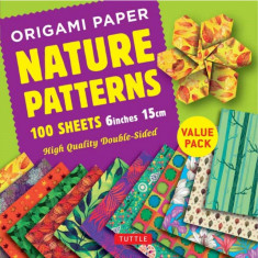 Origami Paper 100 Sheets Nature Patterns 6"" (15 CM): Tuttle Origami Paper: High-Quality Origami Sheets Printed with 12 Different Designs: Instruction