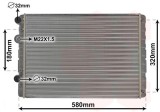 VAN WEZEL 58002130 Radiator, racire motor