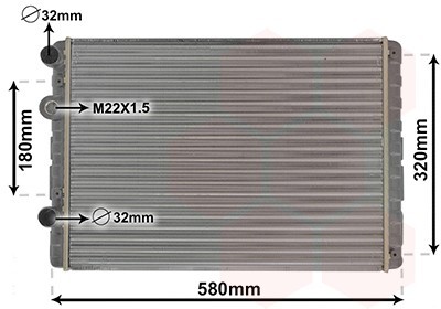 VAN WEZEL 58002130 Radiator, racire motor