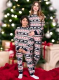 Cumpara ieftin SET 2 Pijamale de Craciun, Family, Negru cu Rosu si Alb, cu Motive de Sarbatoare
