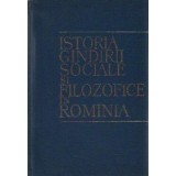 Istoria gindirii sociale si filosofice in Rominia