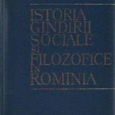 Istoria gindirii sociale si filosofice in Rominia