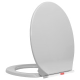 Cumpara ieftin Capac WC cu inchidere silentioasa, eliberare rapida, gri, oval