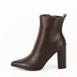 Botine maro elegante Inna 118