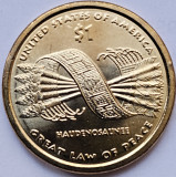 1 Dollar 2010 USA, Government&mdash;The Great Tree of Peace, Sacagawea, unc, litera D, America de Nord