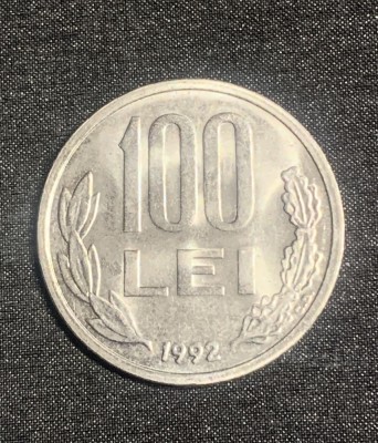 Moneda 100 lei 1992 foto
