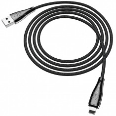 Cablu Incarcare si Date USB la Lightning HOCO Magnetic U75, 1.2 m, Negru