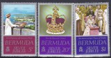DB1 Bermuda 1977 Jubileul de Argint 3 v. MNH, Nestampilat
