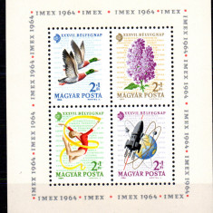 UNGARIA 1964, Flora, Fauna, cosmos, sport, MNH, serie neuzata