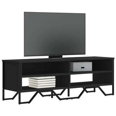vidaXL Dulap TV, negru, 122x34x41 cm, lemn prelucrat foto