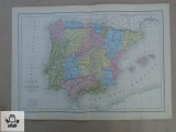 Harta color Spania 1900