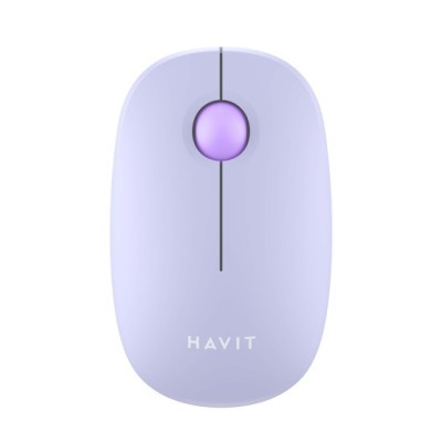 Mouse Fara Fir 2.4GHz, 1600 DPI, ABS, PC- Havit (MS57GT) - Purple foto