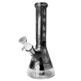 Bong sticla, Black Sheep, Weed Leaves Gri, 25cm