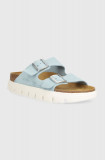 Birkenstock papuci din piele BIRKENSTOCK X PAPILLIO Arizona Chunky femei, cu platforma, 1026883