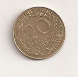 Moneda Franta - 20 Centimes 1997 v2, Europa