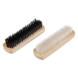 Set 2 Perii din Lemn pentru Curățat Pantofi, 4.5x14cm, Peri Moi, CMCLASS