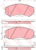 Set placute frana,frana disc SSANGYONG KYRON (2005 - 2016) TRW GDB3257