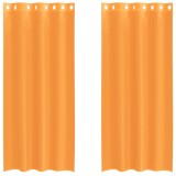 Cumpara ieftin Perdele Voile cu Oelii 2 buc Portocaliu 140x225 cm