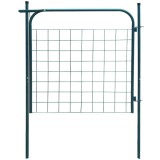 Cumpara ieftin Poarta de gard de gradina 100x100 cm verde