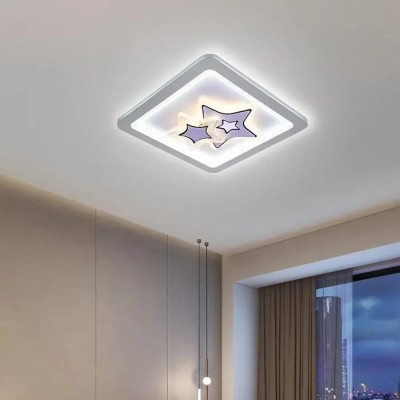 Lustra LED Stea 15W Alb foto
