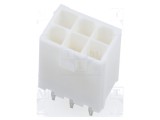 Conector MOLEX Mini-Fit Jr 6 pini tată, cablu-placă, 9A