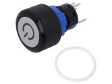 Comutator ONPOW LAS1-APY-11ZT/G/24V/P 2 Poziții SPDT 0,5A 220VAC ON-ON apăsare