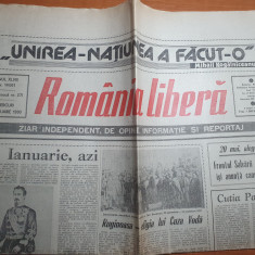 romania libera 24 ianuarie 1990-mica unire,art. dumitru mazilu